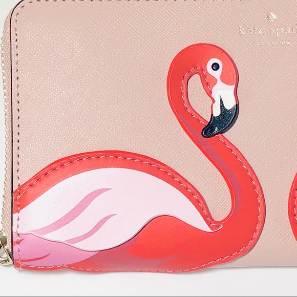 Kate Spade Flamingo By The Pool Continental Wallet - Picture 4 of 8